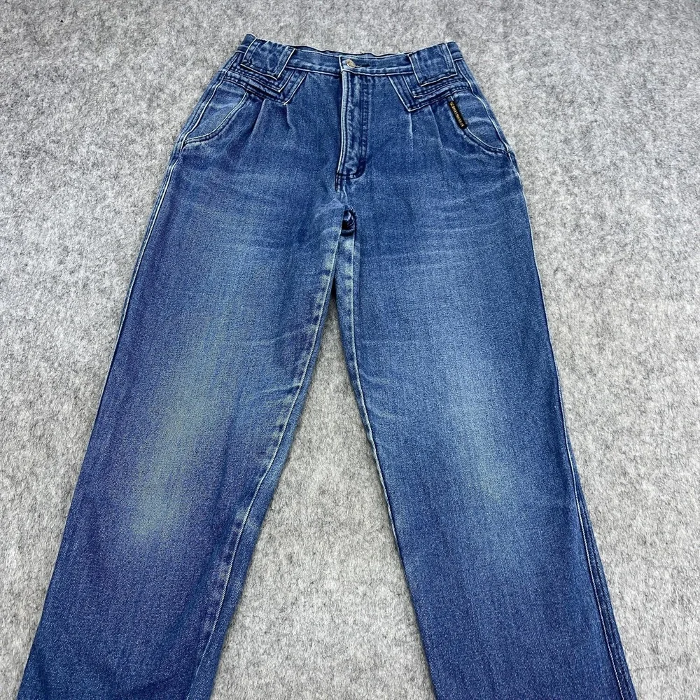 Vintage Rocky Mountain Jeans Womens 11/12 Blue Mom‎ High Rise Straight FITS26x29